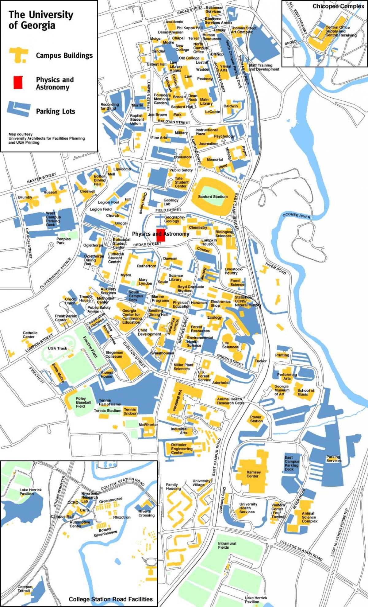 Университет на Джорджия картата