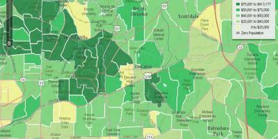 Демографски картата Атланта