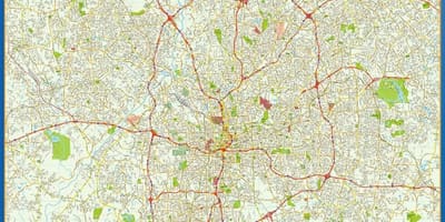 Улица картата Атланта